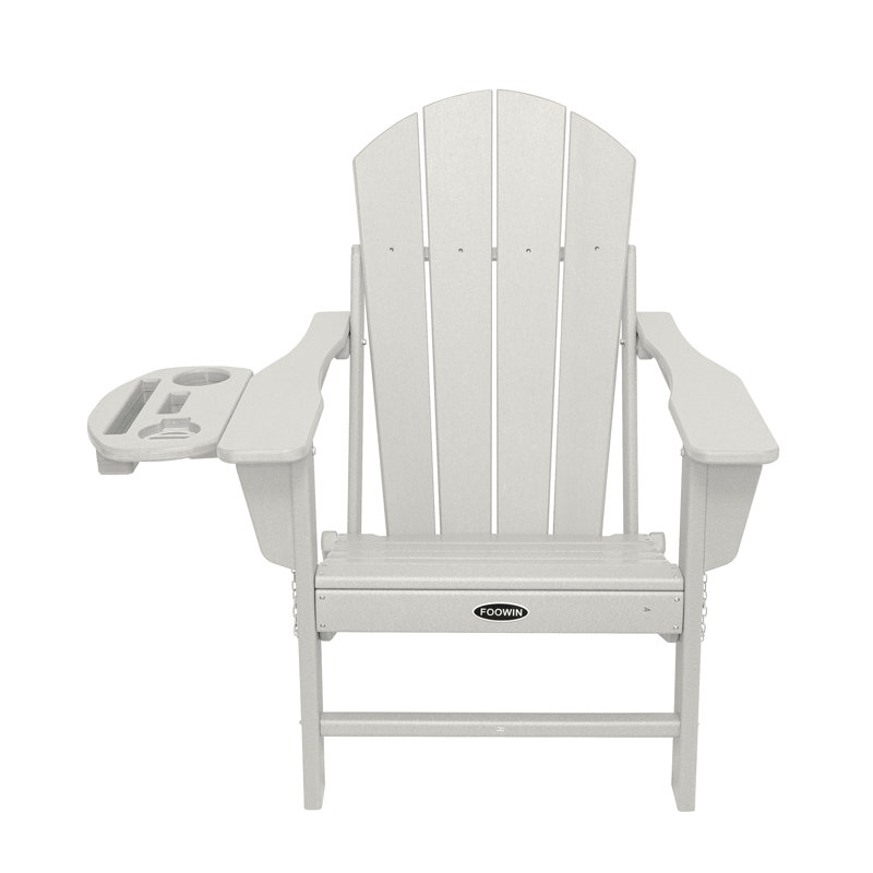Garbani Foldable Outdoor Adirondack Chair, White