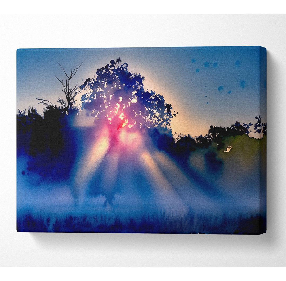 Sunset Blaze - Kunstdrucke auf Leinwand - Wrapped Canvas