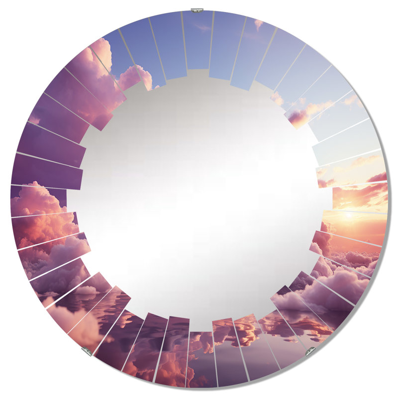Sulser - Miroir mural rond, 32 po x 32 po