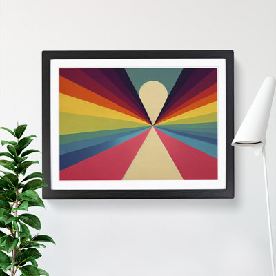 Rainbow Deco Abstract - Single Picture Frame Print