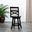 Tabouret pivotant 24 po en tissu beige
