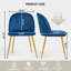 Modern Velvet Armless Side Dining Chairs-1970771276