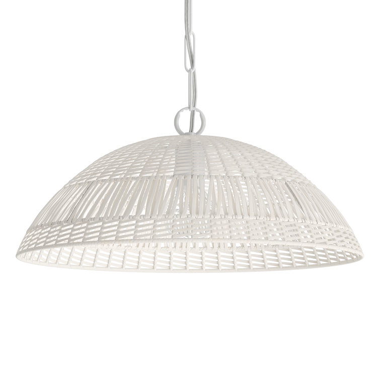 Elfie Single Light Rattan Dimmable Pendant