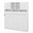Queen Size Wall Murphy Bed Boasting Spacious Storage And Diamond Patterns