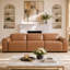Canapé inclinable électrique en cuir véritable 111 pièces 3 pièces Thea-129453346