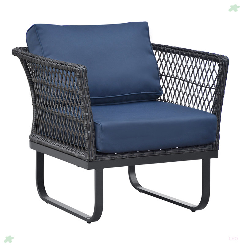 Chaise d'extérieur simple, Bleu marine