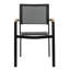 Chaise de patio empilable Gabrielo