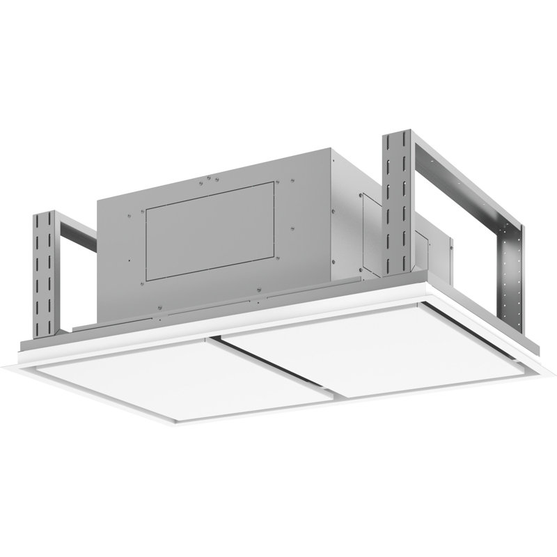 Zephyr Lux 43 in. Island Range Hood with LED Lights, White
