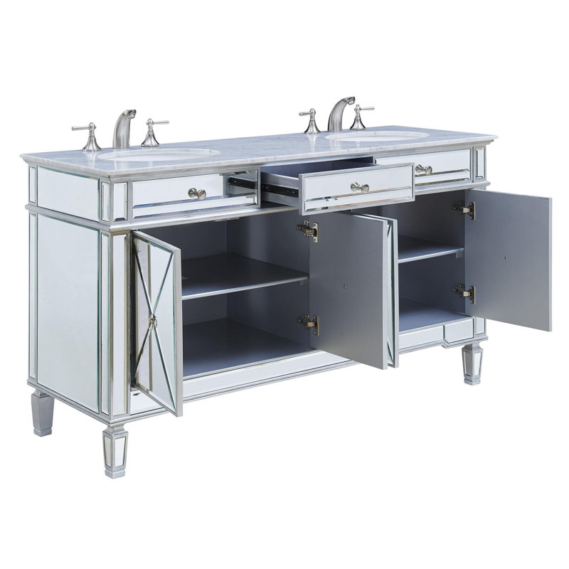 Ensemble de meuble-lavabo double de 60 po Camille