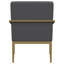 Fauteuil d'appoint rembourré en métal Kirra-1654302493