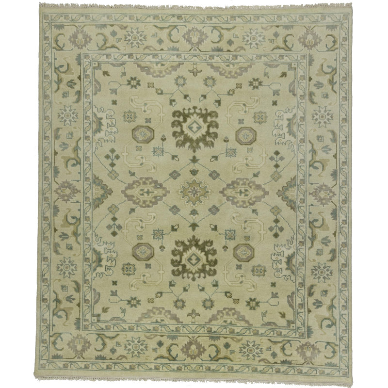 Tapis rectangulaire en laine 8 pi 3 po x 9 pi 9 po