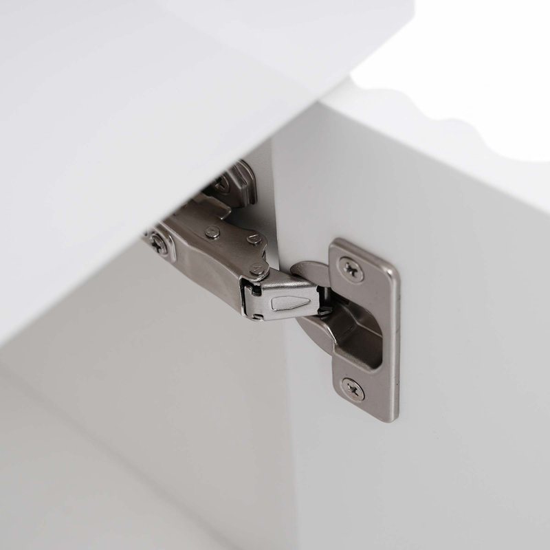 Meuble-lavabo flottant 21,6 po avec lavabo en céramique, rangement à gauche