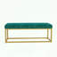 Banc rembourré pour hall d'entrée avec structure en acier robuste, banc de rangement moderne de style Mid-Century, banc à chaussures robuste pour le salon de la chambre à coucher