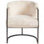 Fauteuil demi-tonneau en polyester Alpine