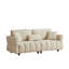 Canapé moderne avec 2 coussins et 1 coussin lombaire avec accoudoirs, canapé rembourré 3 places, canapé de salon-1104441286