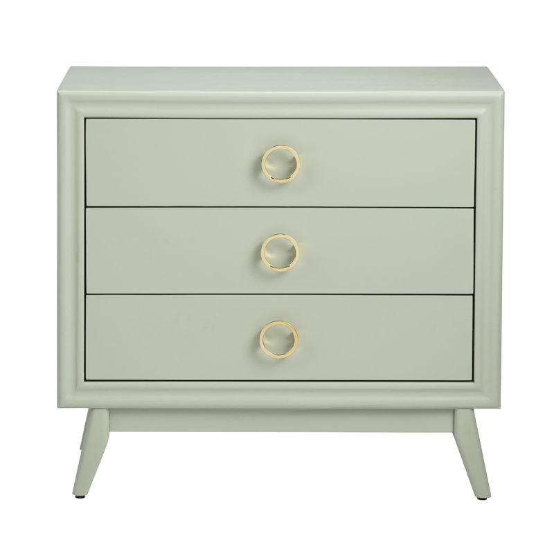 Commode d'appoint 3 tiroirs, Vert
