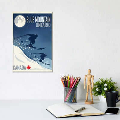 Blue Mountain I - Wrapped Canvas Print