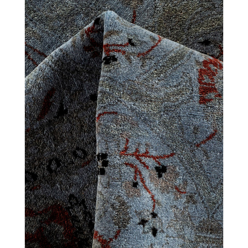 Tapis noué à la main Weirsky - unique en son genre - gris Weirsky