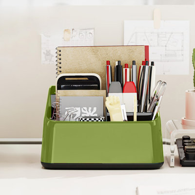 Slant Insertion Pen Rack Desk Stationery Storage Box Multifunctional Desktop Living Room Large Capacity Miscellaneous Sorting And Storage Rack
