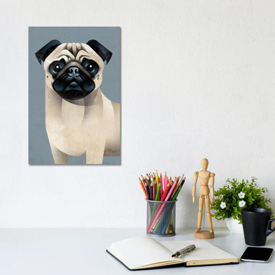 Pug by Dieter Braun - Print on Canvas