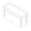 Banc de salle à manger rembourré avec rembourrage confortable et conception moderne peu encombrante pour un usage quotidien.
