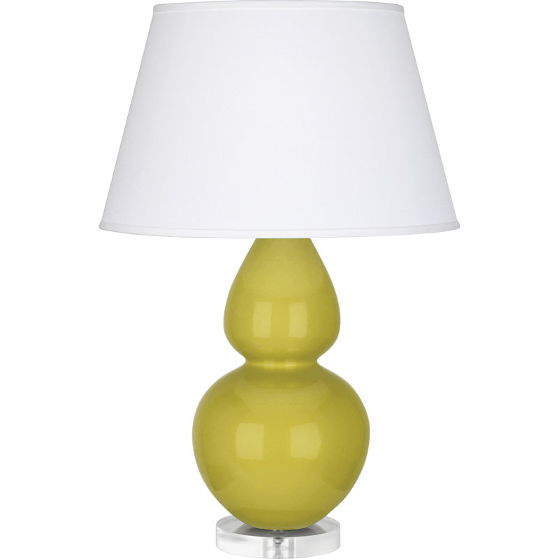 Double Gourd Lamp, Citron/Silver , Pearl