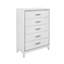 Commode blanche à paillettes almera