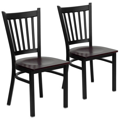 Jophy Vertical Back Metal Restaurant Chair