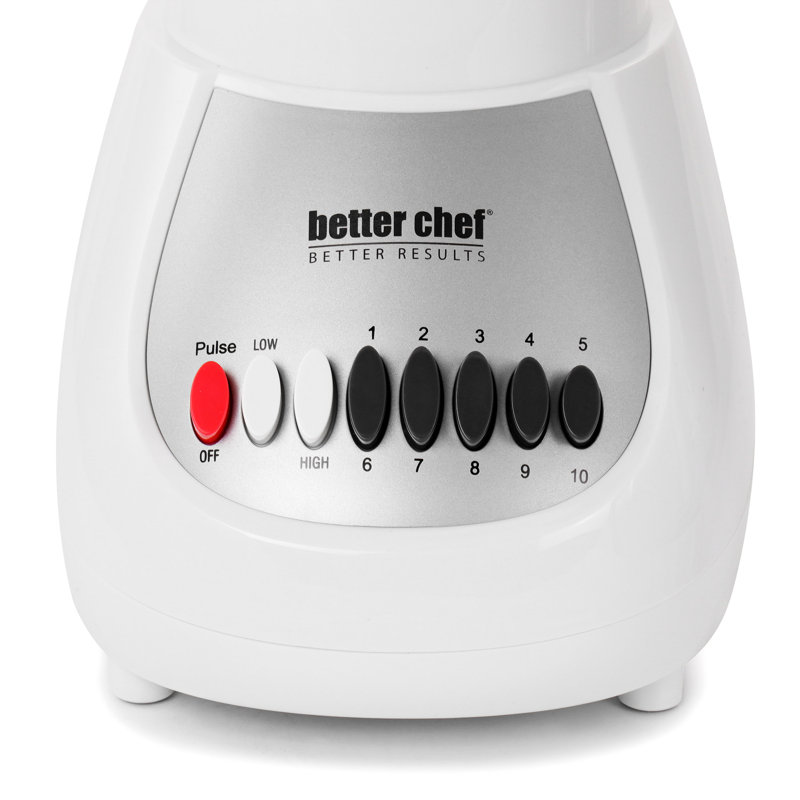 Better Chef 10 Speed 50oz. Countertop Blender, White