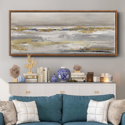 Golden Fog- Framed Canvas