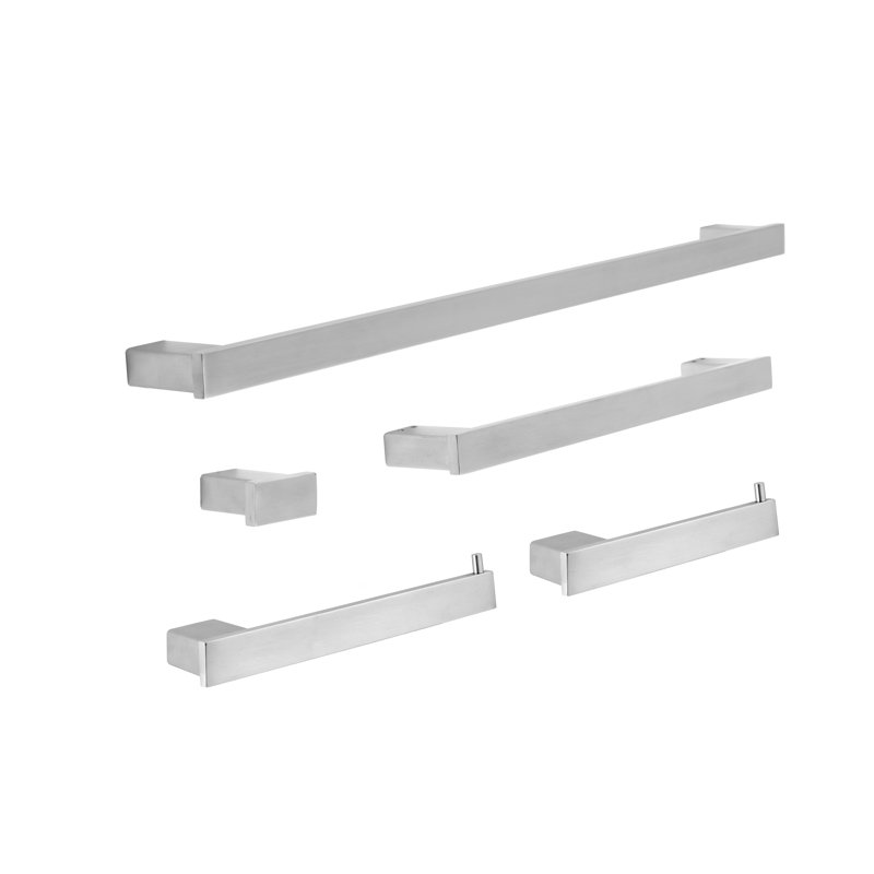 Ensemble de quincaillerie de salle de bain 4 pièces, Nickel brossé