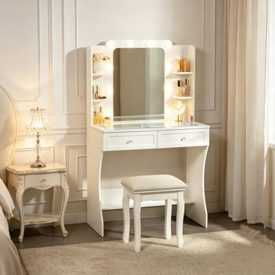 80 cm W Chest of 2 Drawers