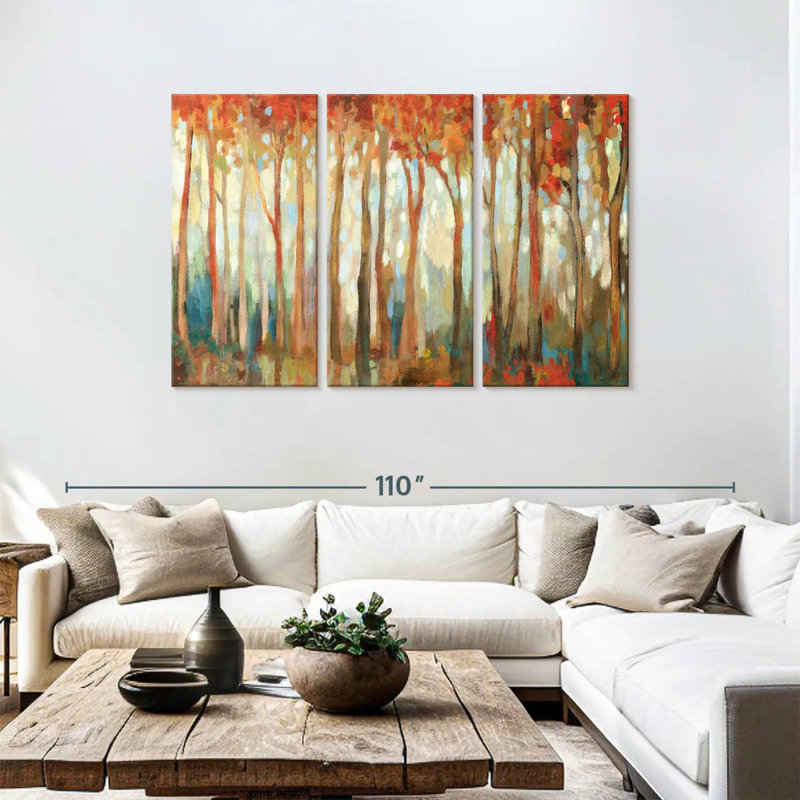 Forêt de marbre Harnek Autumn I, H 48 po x l 74 po