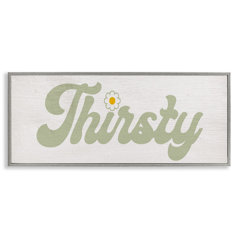 Giclée Groovy Thirsty, encadrée par Lil 'Rue, H 10 po x l 24 po, Estampe numérique Farmhouse