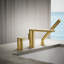 Composed Deck-Mount Bath Faucet With Handshower-1468736357