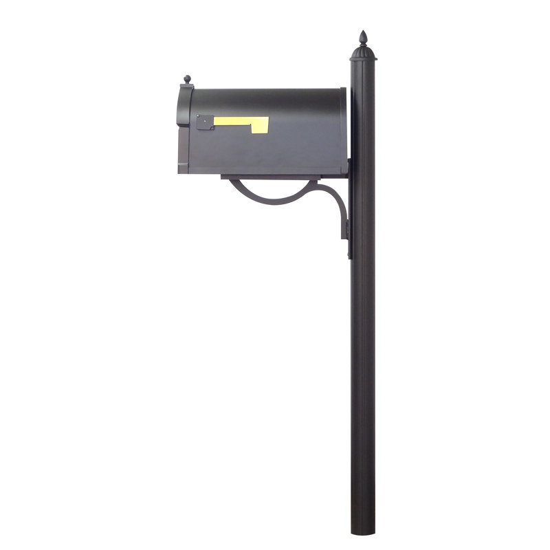 Boîte aux lettres avec poteau inclus trottoir Berkshire, Noir