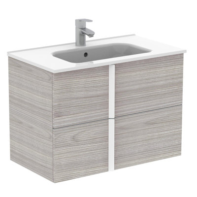 Ensemble de meuble-lavabo de salle de bain simple fixé au mur 32 po Miguel