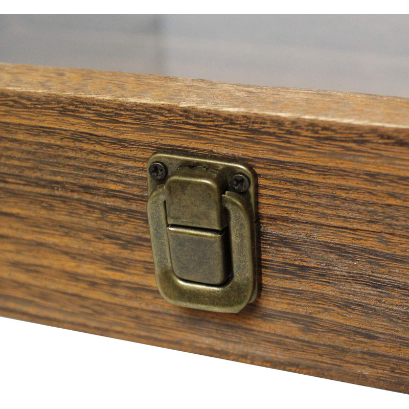 Boîte à bijoux en verre, Bois de chêne