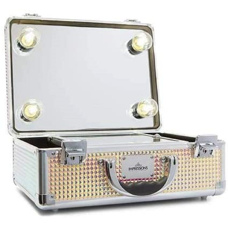 Miroir de coiffeuse avec lumières et base Cinderella, Sirène chatoyant