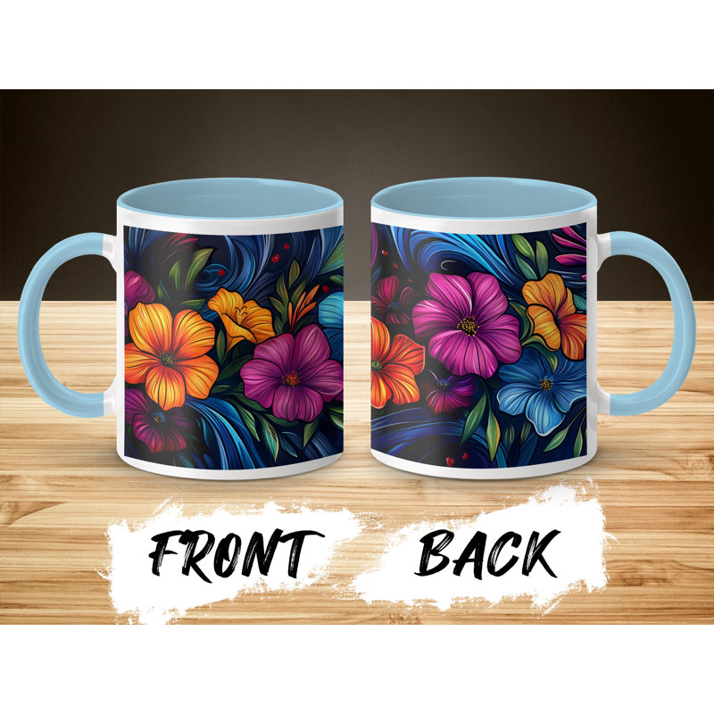 Ceramic Coffee Mug, Light Blue