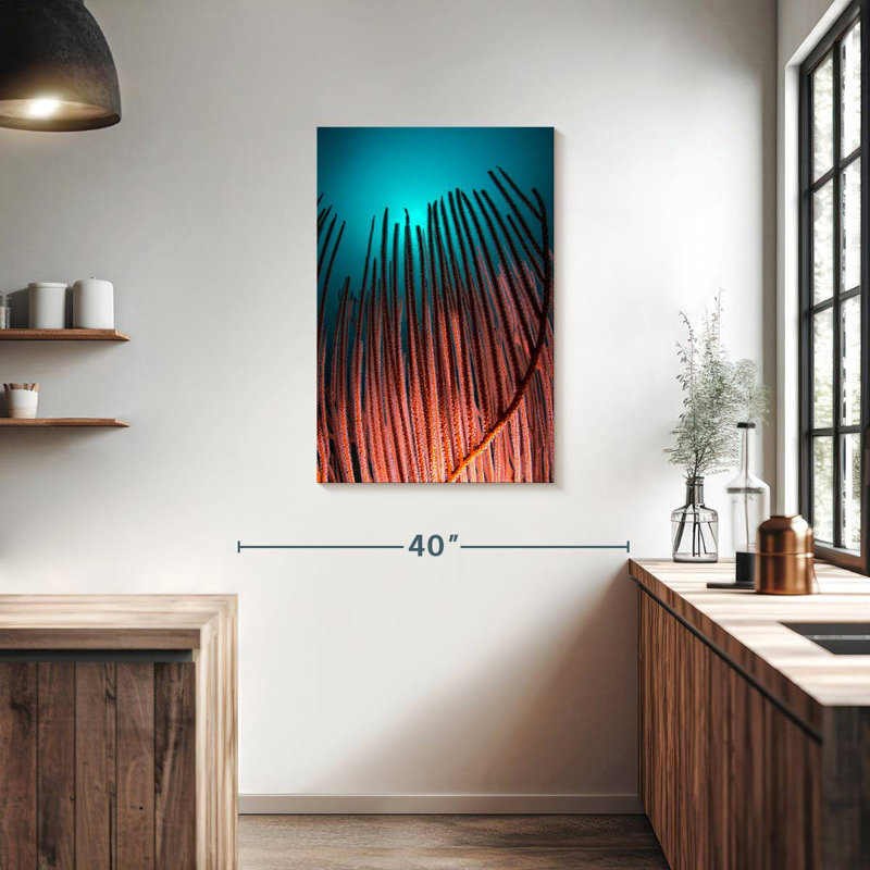Brampt Coral And Teal, 36" H x 24" W