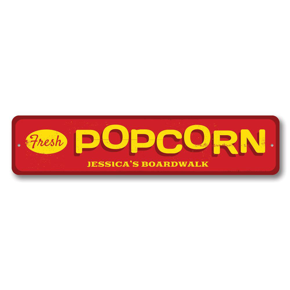 Lizton Sign Shop, Inc Fresh Popcorn Custom Aluminum Sign Wayfair