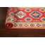 Tapis de couloir unique en laine noué à la main nouvel âge 2 pi x 6 pi rouge / beige