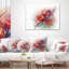 Doux aquarelle florale sur éclaboussures - coussin décoratif imprimé floral