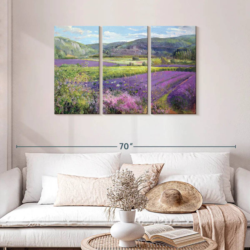 Alvord, champs de lavande dans la vieille Provence, H 28 po x l 45 po