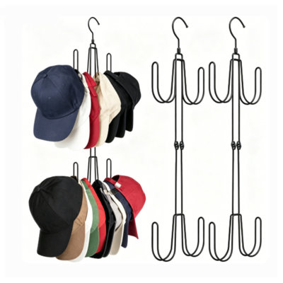 2-Pack Stainless Steel Hat Hangers, Coat Rack