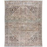 Antique One of a Kind One-of-a-Kind 8'9" x 11'3" Hand Knotted Area Rug