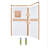 Bella CORE 2 Wall Tub and Shower Surround with Katrina Design Strip up to 48Dx48Wx102H-50199030