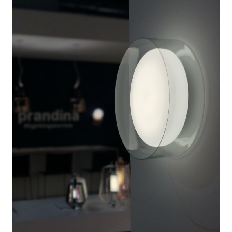 Steel LED Flush Mounted Sconce, No, 2700K, Crystal