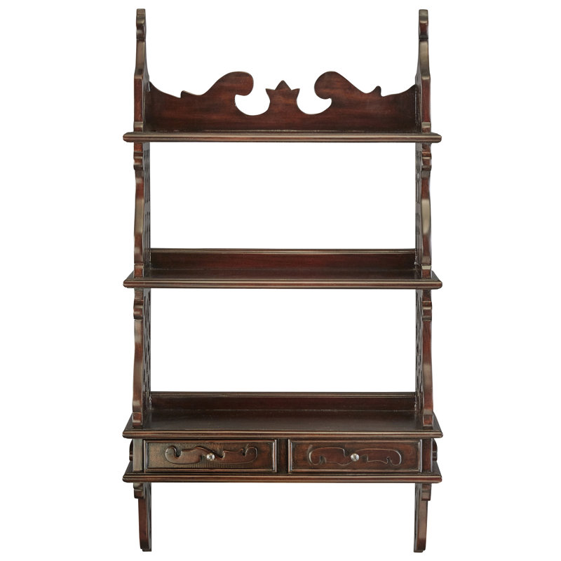 Chippendale Curio Accent Shelf